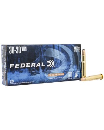 Federal 3030B Power-Shok30-30Win 170gr Jacketed Soft Point 20 Per Box/10 Case
