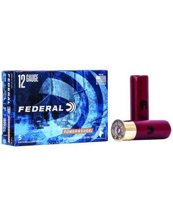Federal F131RS Power-Shok Shotshell 12Gauge 3" 1 1/4oz RifledSlug Shot 5 Per Box/50 Case