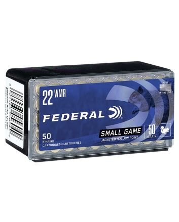 Federal 757 Small Game &amp; Target22WMR 50gr Jacketed Hollow Point 50 Per Box/60 Case