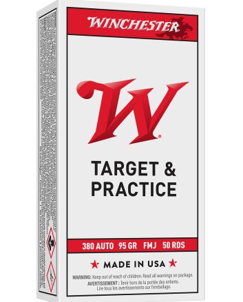 Winchester Ammo Q4206 USA380ACP 95gr Full Metal Jacket 50 Per Box/10 Case