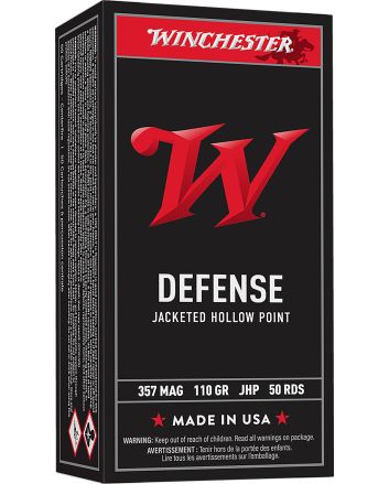 Winchester Ammo Q4204 USA357Mag 110gr Jacketed Hollow Point 50 Per Box/10 Case