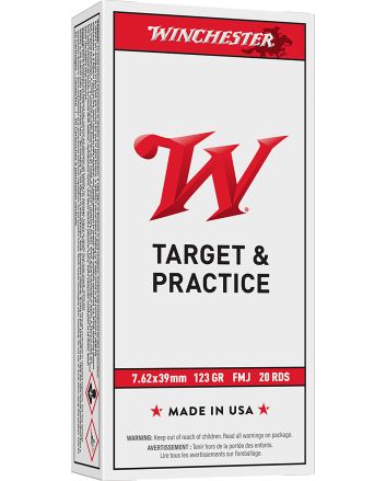 Winchester Ammo Q3174 USA7.62x39mm 123gr Full Metal Jacket 20 Per Box/10 Case