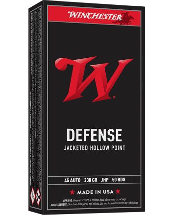 Winchester Ammo USA45JHP USA45ACP 230gr Jacketed Hollow Point 50 Per Box/10 Case