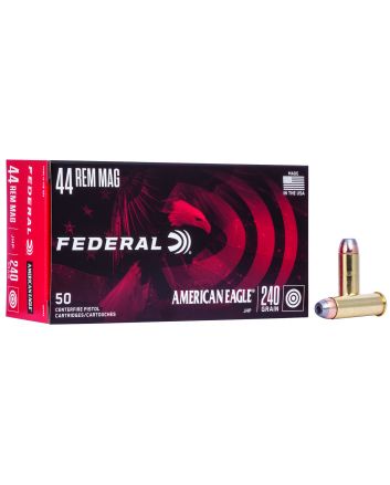Federal AE44A American Eagle Handgun 44RemMag 240gr Jacketed Hollow Point 50 Per Box/20 Case