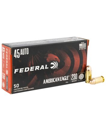 Federal AE45A American Eagle Handgun 45ACP 230gr Full Metal Jacket 50 Per Box/20 Case