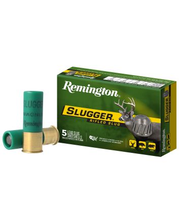 Remington Ammunition 20270 Slugger12 Gauge 3" 1 oz Rifled Slug Shot 5 Per Box/ 50 Cs
