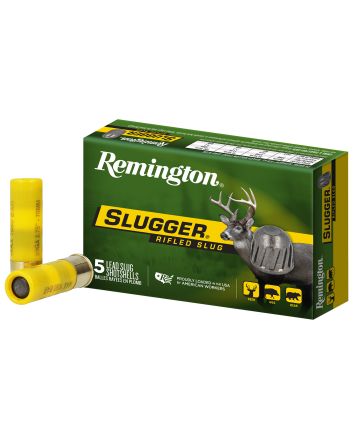 Remington Ammunition 20616 Slugger20 Gauge 2.75" 7/8 oz Rifled Slug Shot 5 Per Box/ 50 Cs