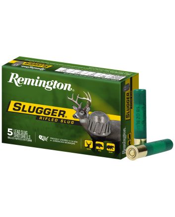 Remington Ammunition 20618 Slugger410 Gauge 2.50" 1/5 oz Rifled Slug Shot 5 Per Box/ 50 Cs
