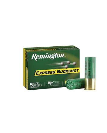 Remington Ammunition 20620 Express Buckshot 12Gauge 2.75" 00Buck Shot 5 Per Box/50 Case