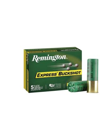 Remington Ammunition 20622 Express Buckshot 12Gauge 2.75" 0Buck Shot 5 Per Box/50 Case