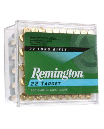 Remington Ammunition 21284 22 Target22LR 40gr Round Nose 100 Per Box/50 Case