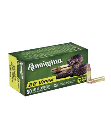 Remington Ammunition 21080 Viper Rimfire 22LR 36gr Truncated Cone Solid 50 Per Box/100 Case