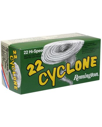 Remington Ammunition 21222 Cyclone Rimfire 22LR 36gr Hollow Point 50 Per Box/100 Case