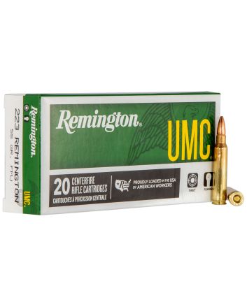 Remington Ammunition 23711 UMC223Rem 55gr Full Metal Jacket 20 Per Box/10 Case