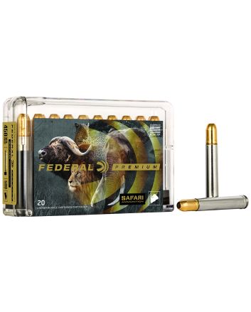 Federal P458T3 Premium Safari Cape-Shok 458WinMag 500gr Trophy Bonded Sledgehammer Solid 20 Per Box/10 Case