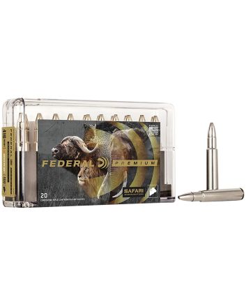 Federal P416T1 Premium Safari Cape-Shok 416Rigby 400gr Trophy Bonded Bear Claw 20 Per Box/10 Case