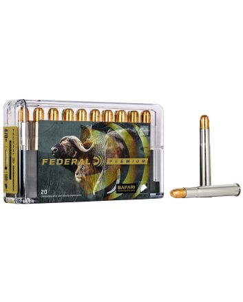 Federal P470T2 Premium Safari Cape-Shok 470NitroExpress 500gr Trophy Bonded Sledgehammer Solid 20 Per Box/10 Case