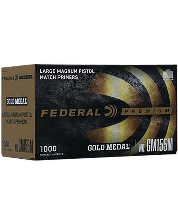 Federal GM155M Gold Medal Premium Large Pistol Multi Caliber Handgun 1000 Per Box/5 Case