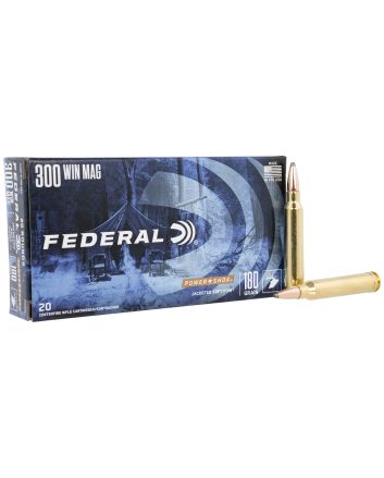 Federal 300WBS Power-Shok300WinMag 180gr Jacketed Soft Point 20 Per Box/10 Case