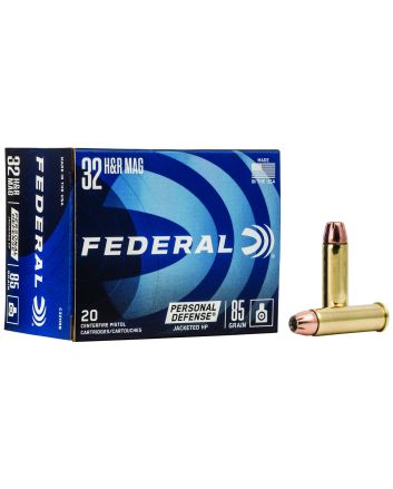 Federal C32HRB Personal Defense32H&amp;R Mag 85gr Jacketed Hollow Point 20 Per Box/25 Case