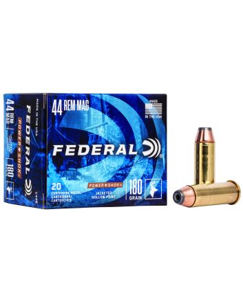 Federal C44B Power-Shok Handgun 44RemMag 180gr Jacketed Hollow Point 20 Per Box/25 Case