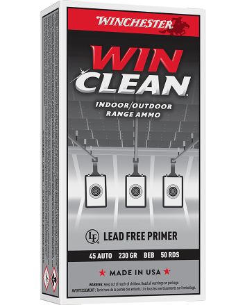 Winchester Ammo WC452 Super X45ACP 230gr Winclean Brass Enclosed Base 50 Per Box/10 Case