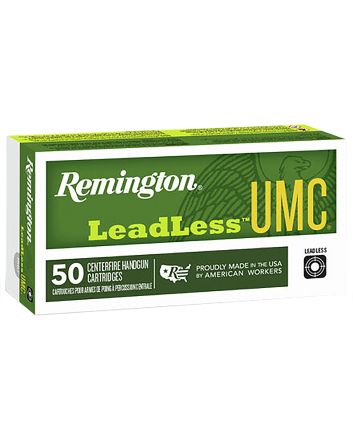 Remington Ammunition 23791 UMC Leadless 40S&amp;W 180gr Flat Nose Enclosed Base 50 Per Box/10 Case