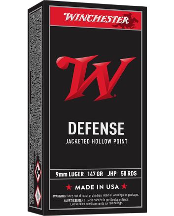 Winchester Ammo USA9JHP2 USA9mmLuger 147gr Jacketed Hollow Point 50 Per Box/10 Case