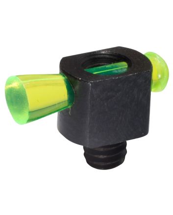 HiViz BD1007G Spark II Bead Replacement Front SightBlack | Green Fiber Optic Universal Threads