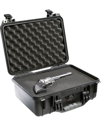 Pelican 1450000110 Protector Case Black Polypropylene Holds Handgun