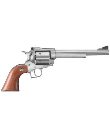 Ruger 0804 Super BlackhawkLarge Frame 44 Rem Mag/44 Special 6rd 7.50" Satin Stainless Steel Barrel, Cylinder &amp; Frame, Hardwood Grip, Transfer Bar Safety, Exposed Hammer