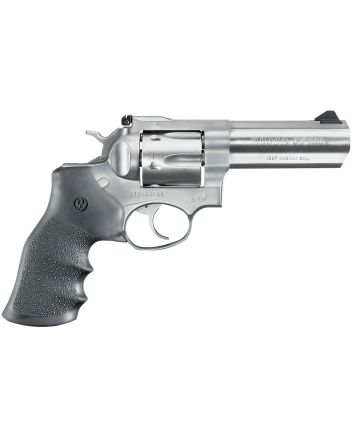 Ruger 1705 GP100Medium Frame 357 Mag 6rd 4.20" Satin Stainless Steel Barrel, Cylinder &amp; Frame, Hogue Monogrip, Transfer Bar Safety, Exposed Hammer