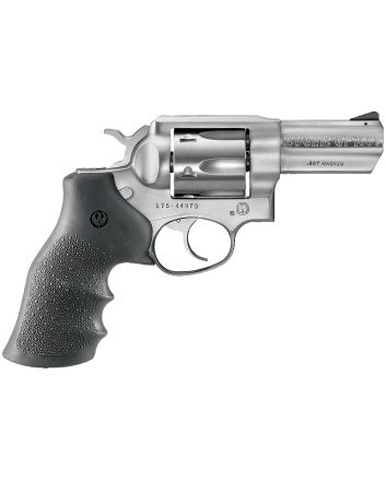 Ruger 1715 GP100Medium Frame 357 Mag 6rd 3" Satin Stainless Steel Barrel, Cylinder &amp; Frame, Hogue Monogrip, Transfer Bar Safety, Exposed Hammer