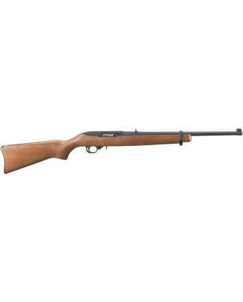 Ruger 1103 10/22 Carbine Full Size 22 LR 10+1 18.50" Satin Black Alloy Steel Barrel, Satin Black Aluminum Receiver, Fixed Hardwood Stock, Right Hand