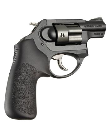 Hogue 78030 TamerBlack Rubber Cushion Grip without Finger Grooves for Ruger LCR, LCRx