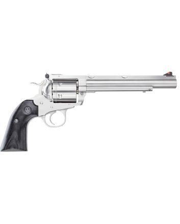 Ruger 0862 Super Blackhawk Hunter Large Frame 44 Rem Mag/44 Special 6rd 7.50" Satin Stainless w/Integral Mount Barrel, Cylinder &amp; Frame, Bisley Black Laminate Grip, Transfer Bar Safety