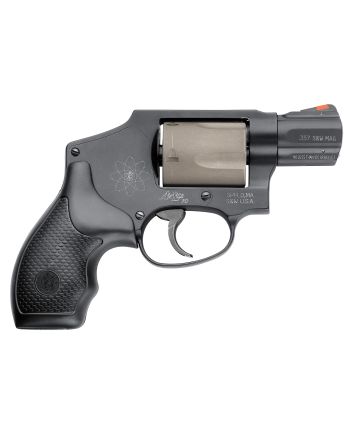 Smith &amp; Wesson 103061 Model 340 Personal Defense 357 Mag 5 Shot 1.88" Black Stainless Steel Barrel, TitaniumCylinder, Black Scandium Alloy J-Frame, Black Polymer Grip, No Internal Lock