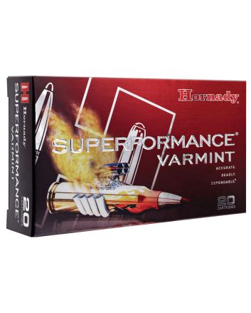 Hornady 83366 Superformance Varmint22-250Rem 50gr Hornady V Max 20 Per Box/10 Case