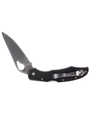 Spyderco BY03PBK2 Byrd Cara Cara 2 Lightweight 3.75" Folding Drop Point Plain 8Cr13MoV SS Blade BlackTextured FRN Handle Includes Pocket Clip