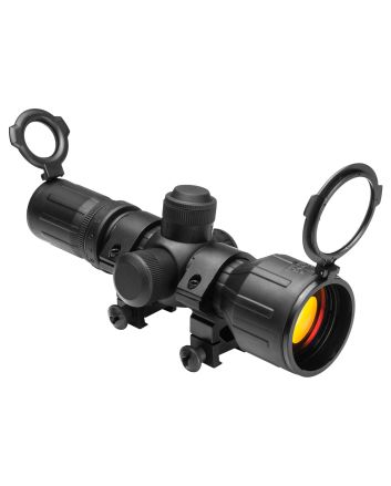 NcStar SEECR3942R Tactical Compact 3-9x42mm Red/Green Illuminated P4 Sniper Reticle 30mm Tube One Piece Aluminum Body w/Rubber Outer Coating