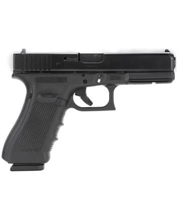 Glock PG3750201 G37 Gen4 45 GAP 10+1 4.49" Steel Barrel, Matte Black Serrated Steel Slide, Black Polymer Frame w/Picatinny Rail, Black Interchangeable Backstrap Grip