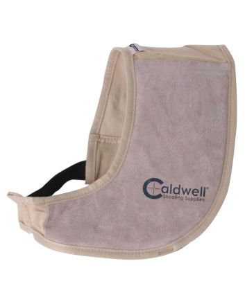 Caldwell 350010 Field Recoil Shield Tan Cloth w/Leather Pad Ambidextrous