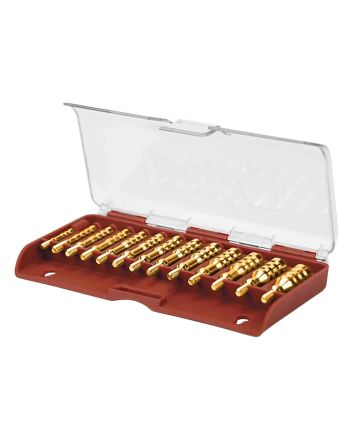 Tipton 749245 Jag SetMulti-Caliber 8-32/5-40 Thread Brass 13 Pieces Includes Storage Box