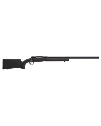 Savage Arms 19136 12 Long Range Precision 243 Win Caliber with 4+1 Capacity, 26" Barrel, Matte Black Metal Finish &amp; Matte Black Fixed HS Precision with V-Block Stock Right Hand (Full Size)
