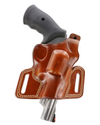 Galco SIL104 SilhouetteOWB Tan Leather Belt Slide Fits Ruger GP100 Fits S&amp;W L Frame Fits 3-4.25" Barrel Right Hand