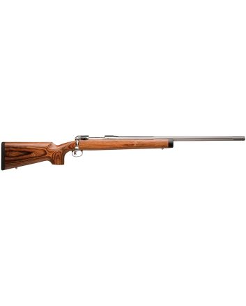 Savage Arms 19139 12 BVSS Full Size 308 Win 4+1 26" Stainless Heavy Fluted Barrel, Matte Stainless Steel Receiver Drilled &amp; Tapped ,Satin Brown Fixed Laminate Stock, Right Hand