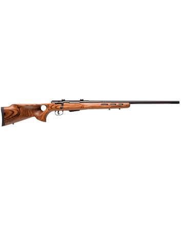 Savage Arms 19141 25 Lightweight Varminter-T 22 Hornet 4+1 Cap 24" Matte Black Rec/Barrel Natural Brown Laminate Fixed Thumbhole Stock Right Hand (Full Size) with Detachable Box Magazine