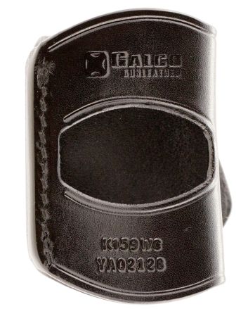 Galco YAQ212B YaquiOWB Black Leather Belt Slide Fits 1911 Fits 3-5" Barrel Right Hand