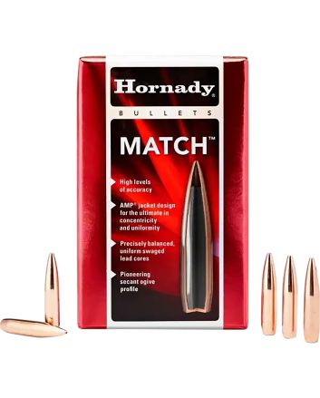 Hornady 27200 Match270 Cal .277 110 gr Hollow Point Boat Tail 100 Per Box/ 25 Case