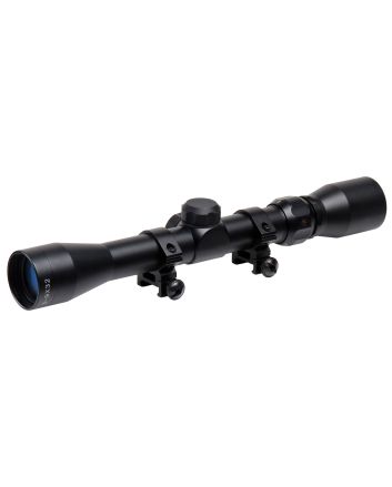 TruGlo TG-853932B TrushotBlack Anodized 3-9x32mm 1" Tube Duplex Reticle w/Rings 3/8" Dovetail